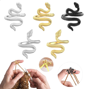 Lot de 5 anneaux au crochet pour les doigts