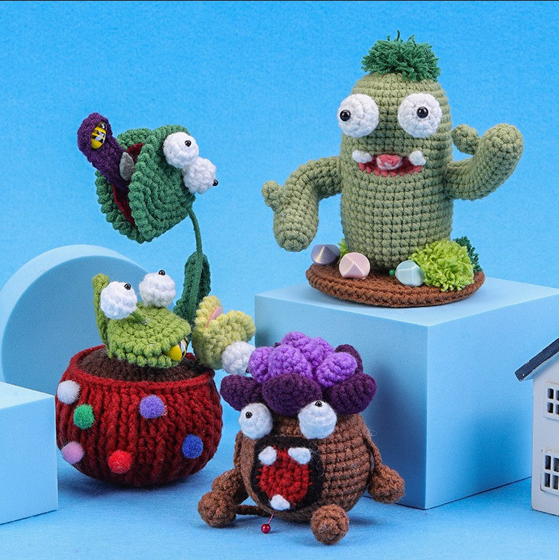 Quirky Plant Series Crochet Kit - Demo-WOOHOBBY