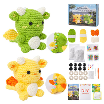 2 Pack Crochet Starter Kit Dragon