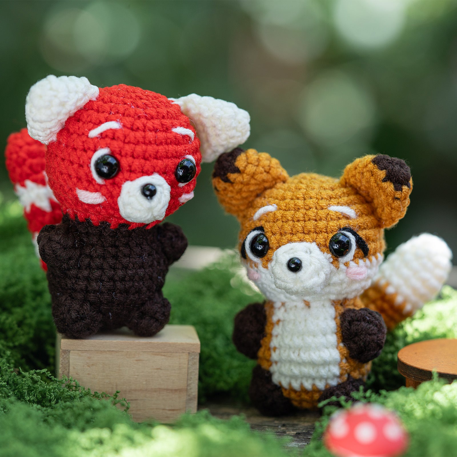 Crochet Kit Panda Raccoon Fox-WOOHOBBY