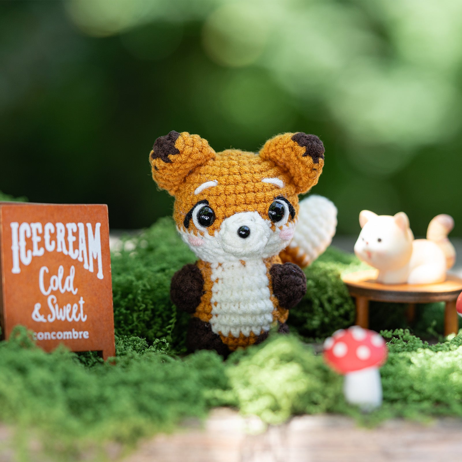 Crochet Kit Panda Raccoon Fox-WOOHOBBY