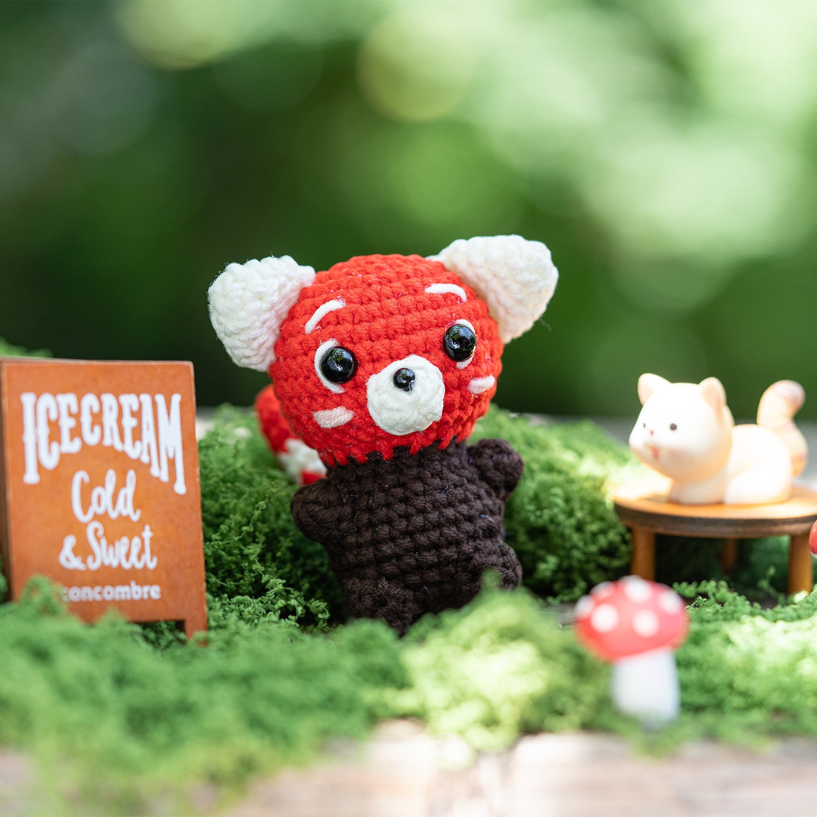 Crochet Kit Panda Raccoon Fox-WOOHOBBY