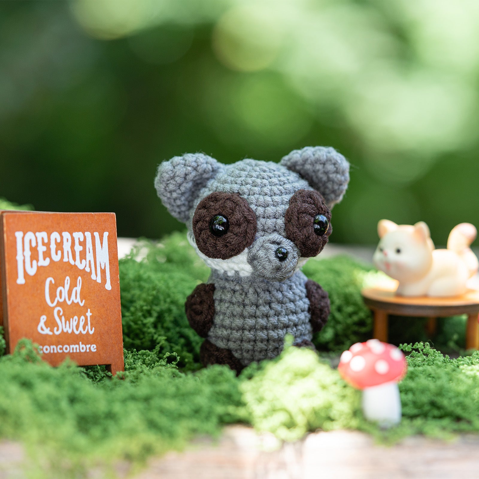 Crochet Kit Panda Raccoon Fox-WOOHOBBY