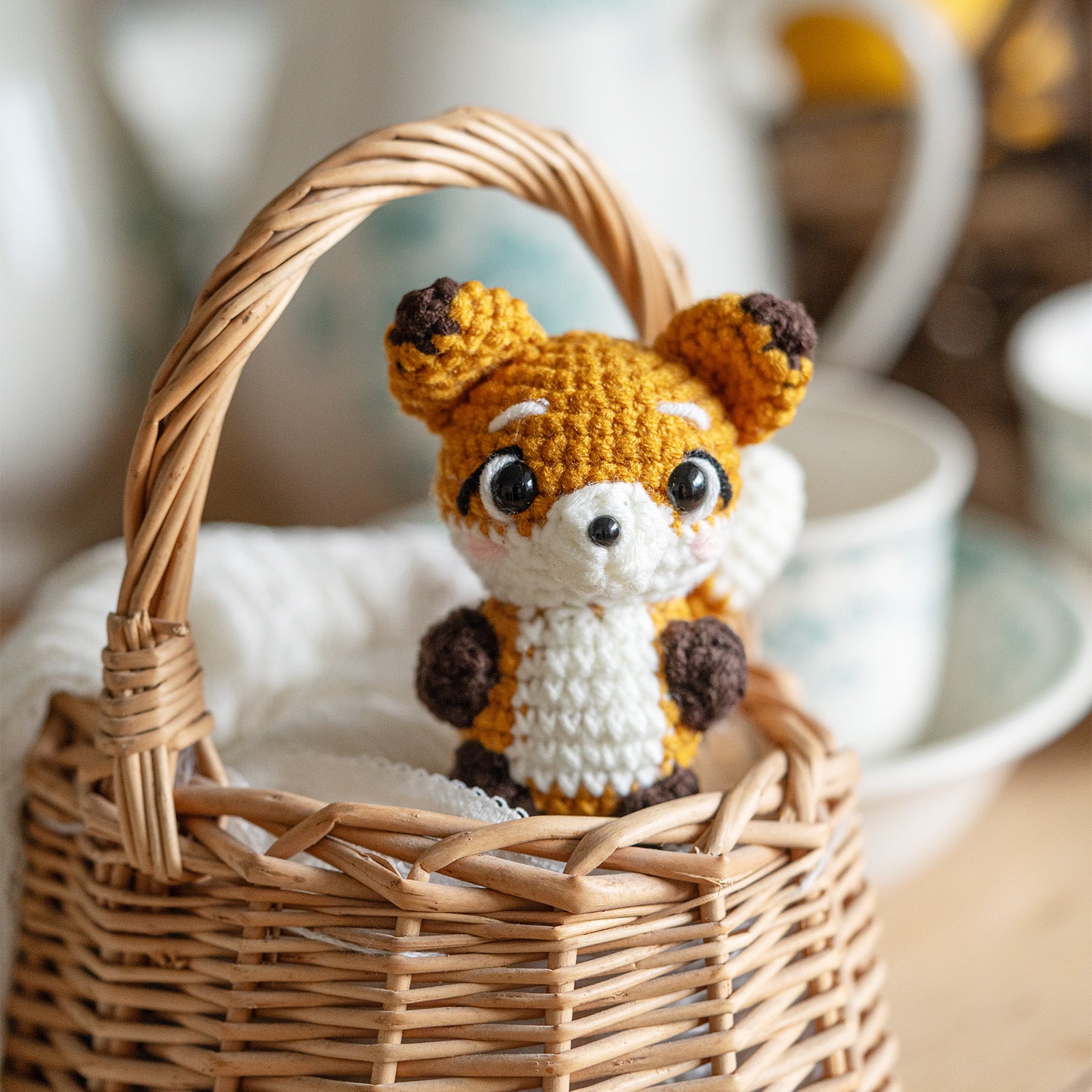 Crochet Kit Panda Raccoon Fox-WOOHOBBY