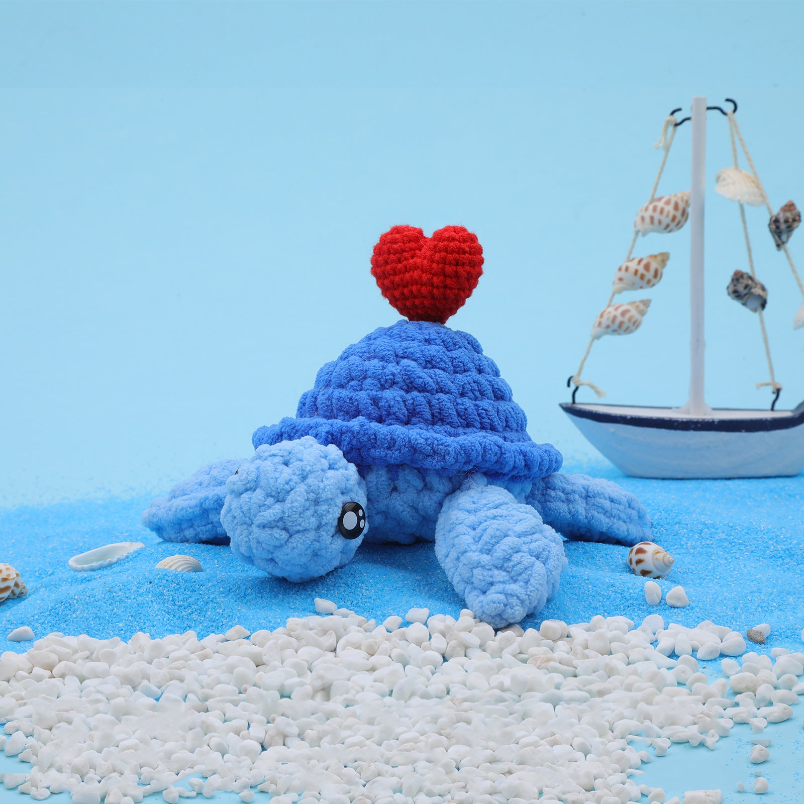 Crochet Starter Kit Blue Sea Turtle-WOOHOBBY