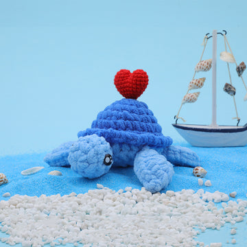 Crochet Starter Kit Blue Sea Turtle-WOOHOBBY