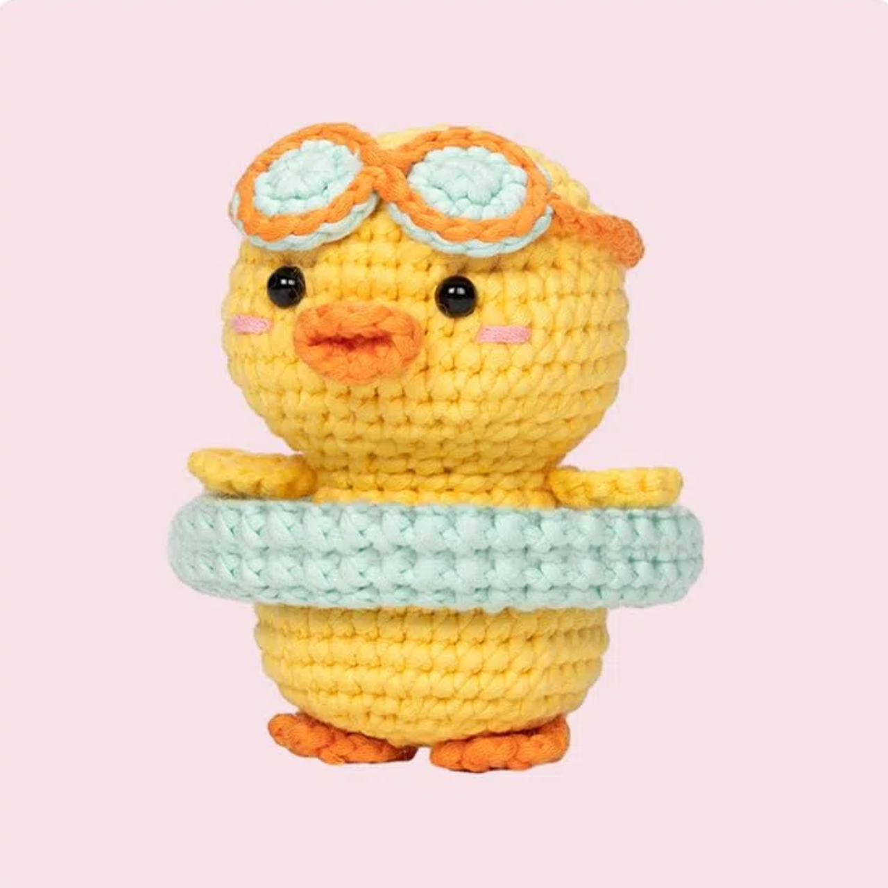 Crochet Kit Duck with Swim Ring-WOOHOBBY