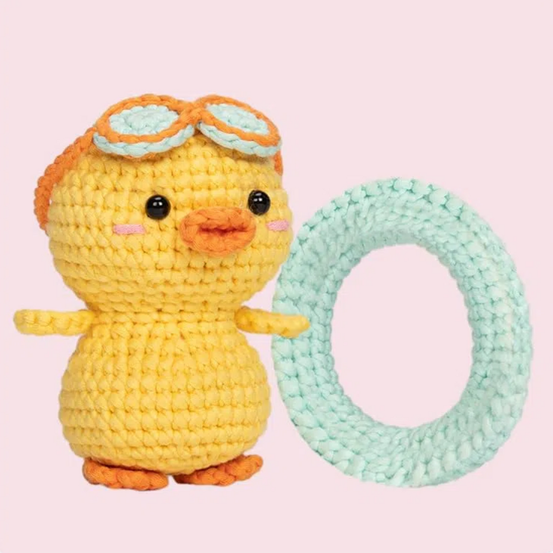 Crochet Kit Duck with Swim Ring-WOOHOBBY