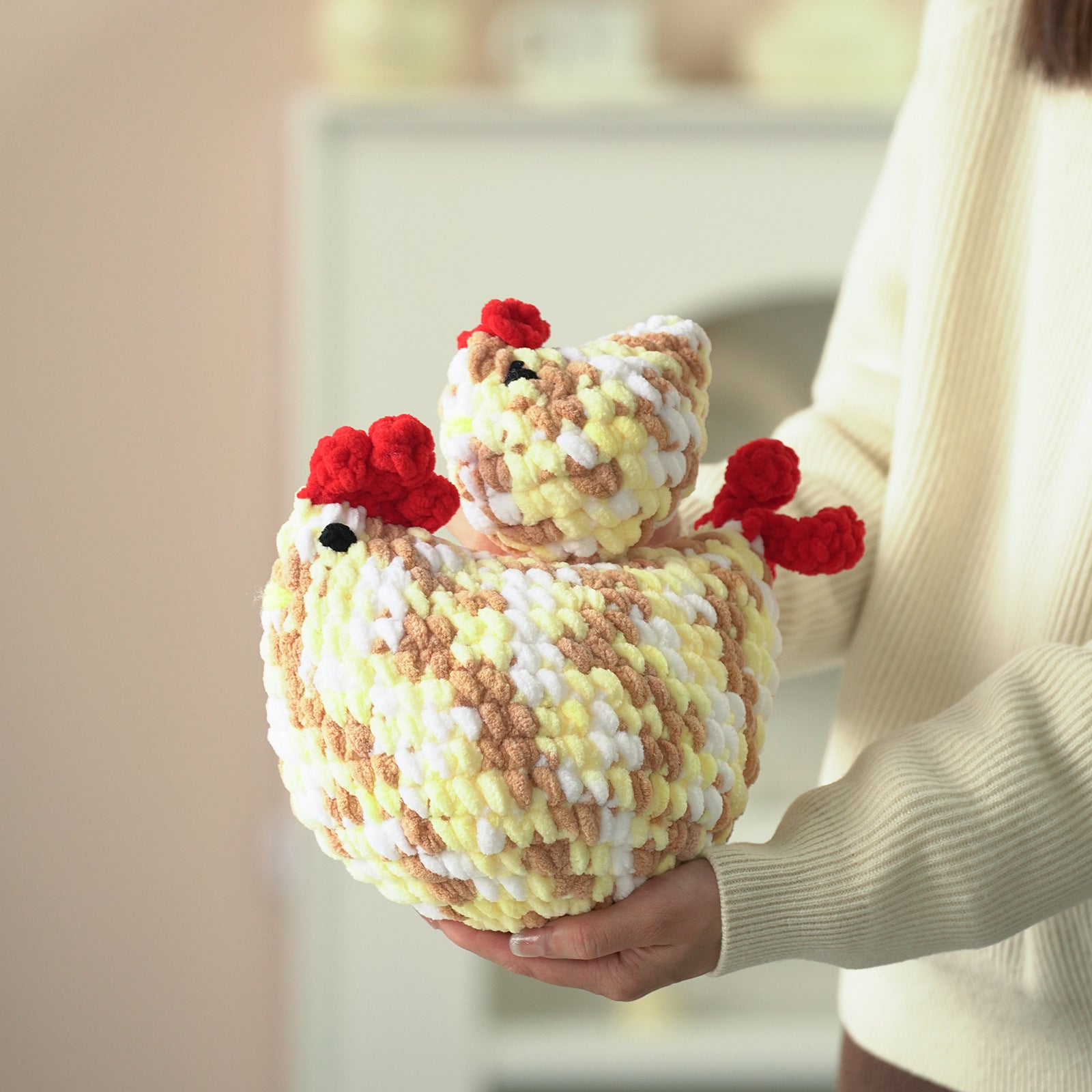 Crochet Starter Set Colorful Hen-WOOHOBBY