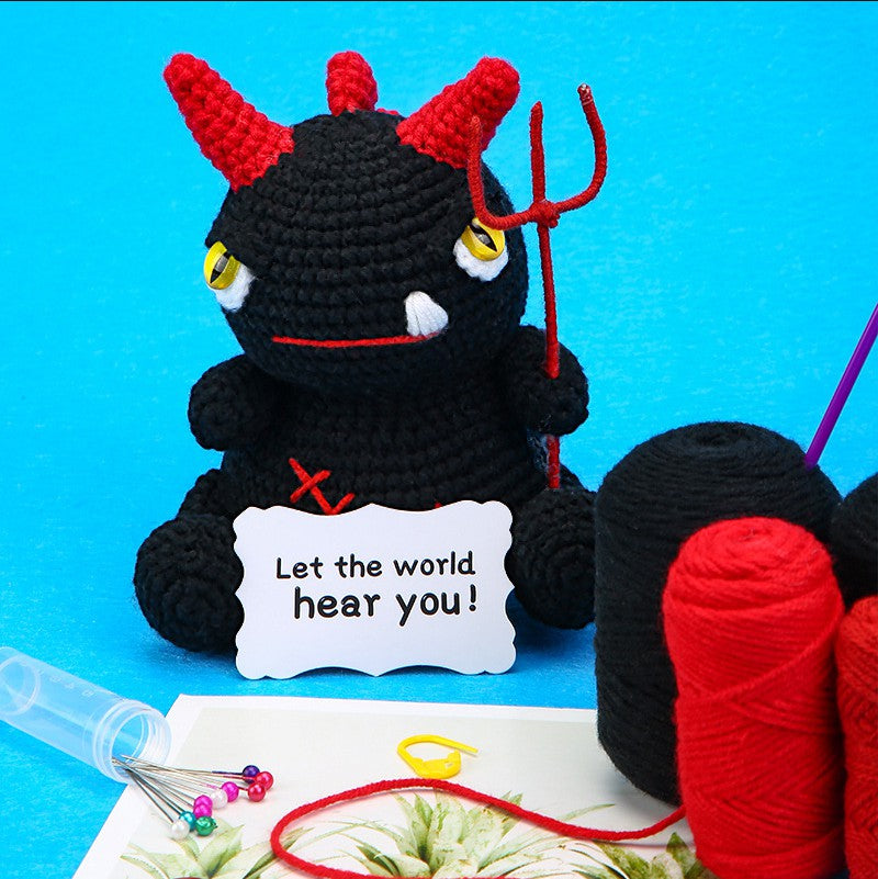 Black Dragon Crochet Kit - Demo